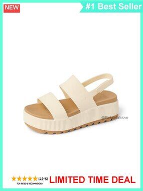 Water-Friendly Platform Sandals Adjustable Straps EVA Comfort